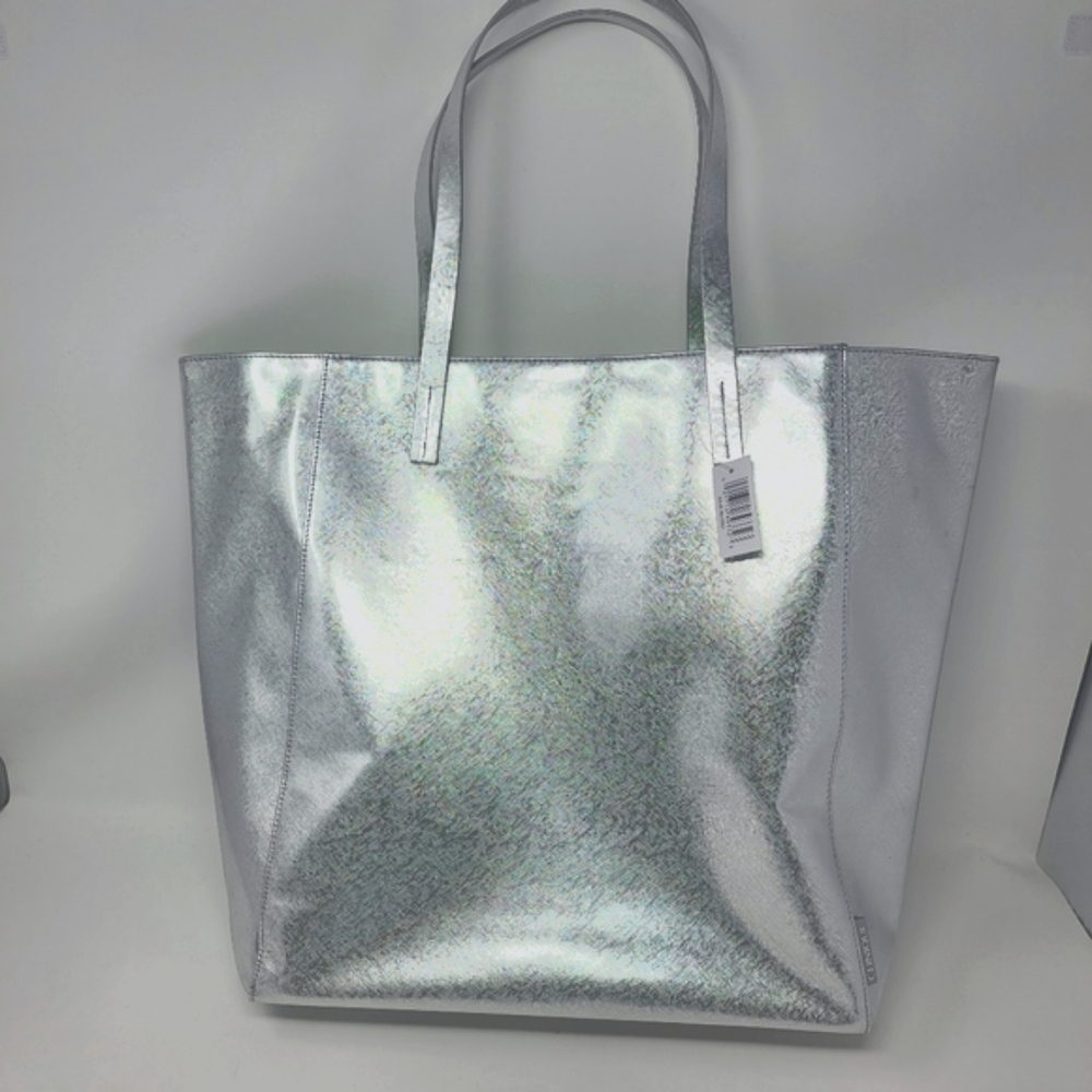 CLINIQUE Silver Tote Bag
